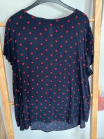 H&M Bluse Oberteil Shirt blau rot Polka Dots Punkte Gr. 48 Bielefeld - Brackwede Vorschau