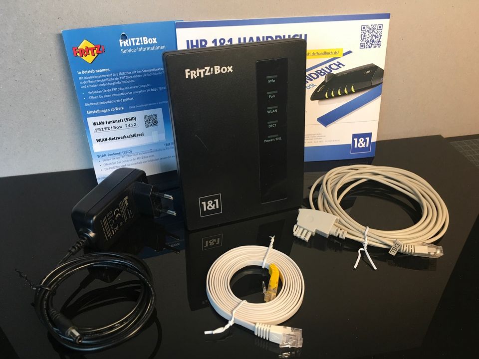 FRITZ!Box 7412 von 1&1 AVM WLAN Router DECT in Obernburg