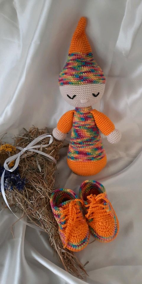 Stofftier, Puppe,Amigurumi, Baby, Handarbeit, Baumwolle in Burgrieden