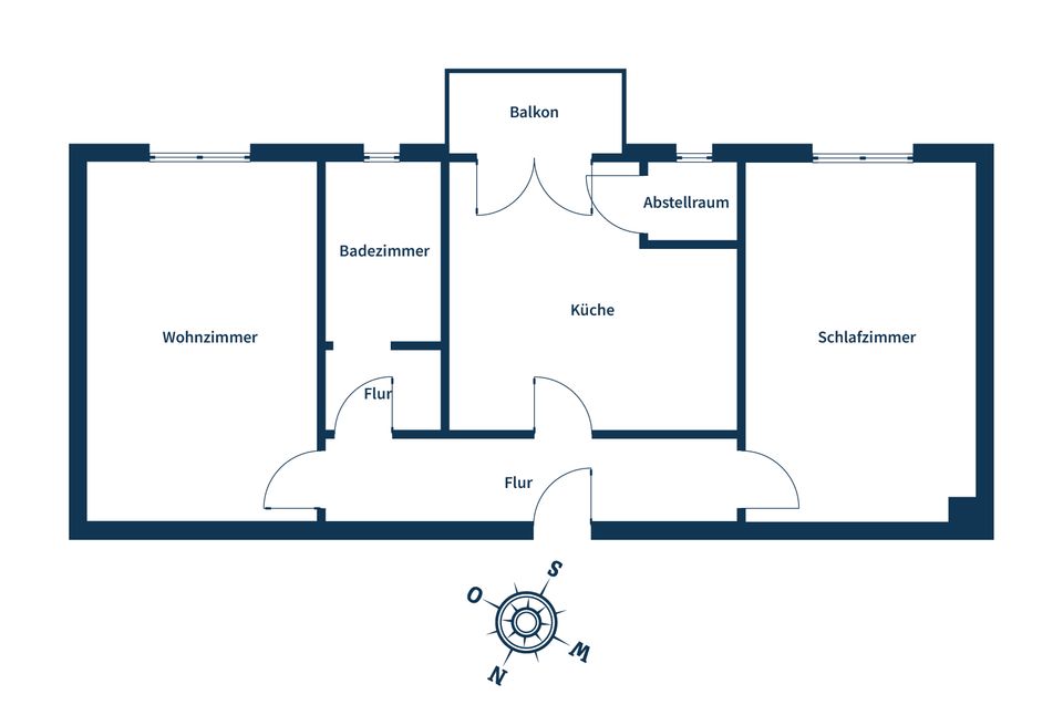 Lichtdurchflutete 2-Zimmer-Wohnung mit Südbalkon, Tageslichtbad und gepflegter Ausstattung in Mannheim