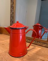 Rote Emaille Kanne Vintage Vase Saarland - Bexbach Vorschau