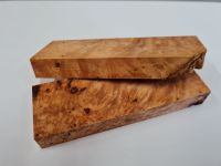 DIY Messergriff Rohling Holz Maser Ahorn 120x40x16mm (2 Stück) Niedersachsen - Friedland Vorschau