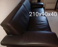 Couch schwarzbraun Sofa 2 Sitzer Berlin - Zehlendorf Vorschau