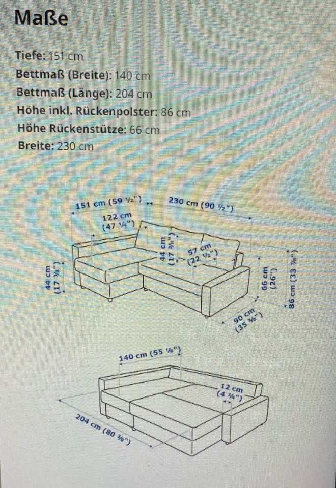 Ecksofa Friheten von IKEA in Saarlouis