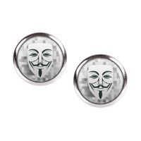 Mylery Ohrstecker Paar mit Motiv Guy Fawkes Anonymous Vendetta Ma Hessen - Trendelburg Vorschau