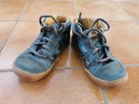 Halbhohe Tikki Größe 31, Barfußschuhe, blau mit Federn, Leder Bayern - Stegaurach Vorschau