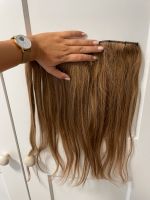 Clip in Extensions Echthaar hellbraun braun 45 cm Haarteil Bayern - Aichach Vorschau