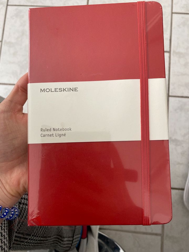 Moleskine Notizbuch Liniert rot ruled Notebook neu hardcover red in Verl