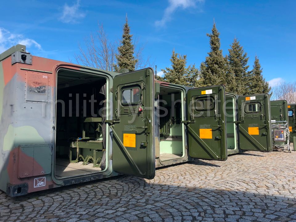 Kabine FM1 Zeppelin ★ Bundeswehr ★ Shelter Isoliert Leichtmetall in Mühlhausen
