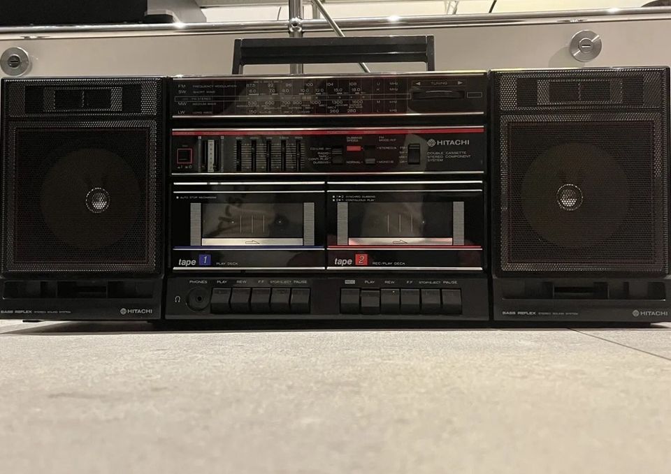 Hitachi TRK-W540E Radio Kassettenrecorder Ghettoblaster Boombox in Selm