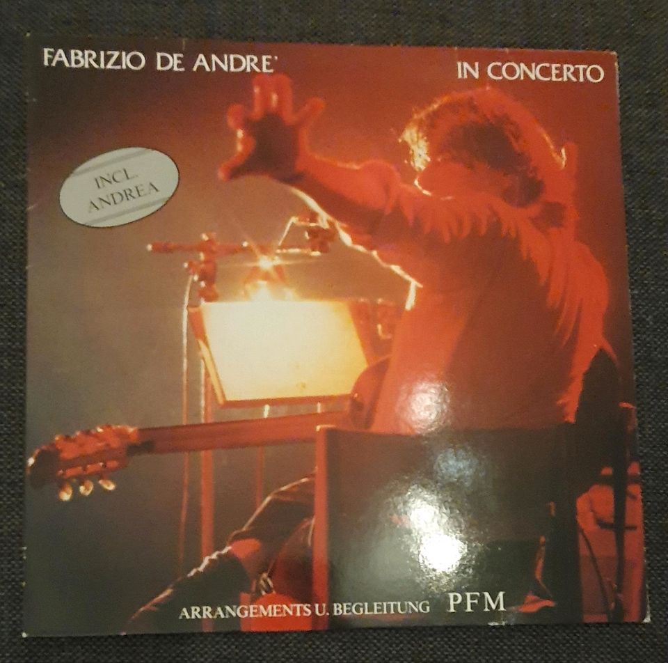 Vinyl Schallplatte LP Fabrizio de Andre In Concerto in Sarstedt