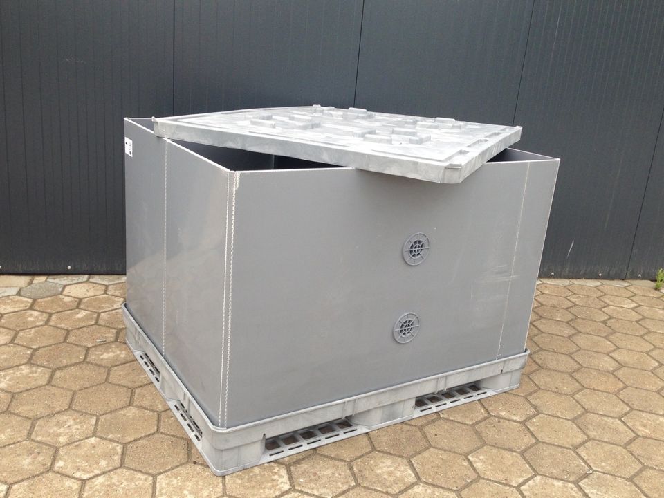 ❌ Palettenbox BigBox Faltbox Hühnerstahll Transportboxen 2.WAHL in Radbruch