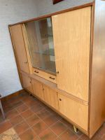 Schrank Retro Vintage ca 60er mit Vitrine auf Füßen Baden-Württemberg - Heidelberg Vorschau