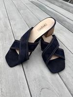 Paul Green Sandalette mit Absatz dunkelblau Velourleder Gr. 6,5 Rheinland-Pfalz - Vallendar Vorschau