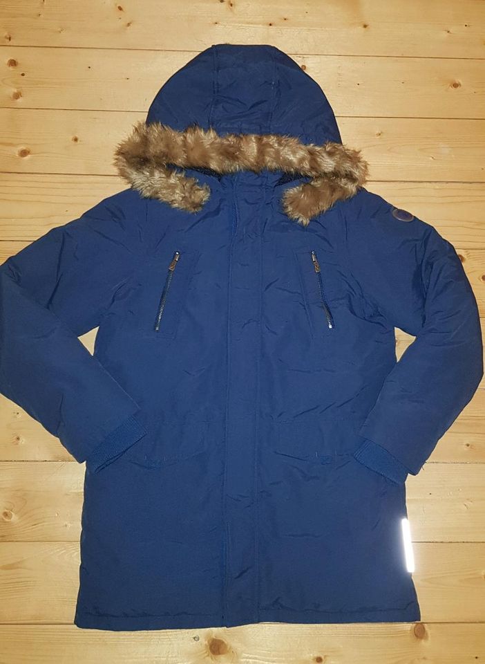 Okaidi Anorak Winterjacke Parka Gr.152 Blau in Sohland