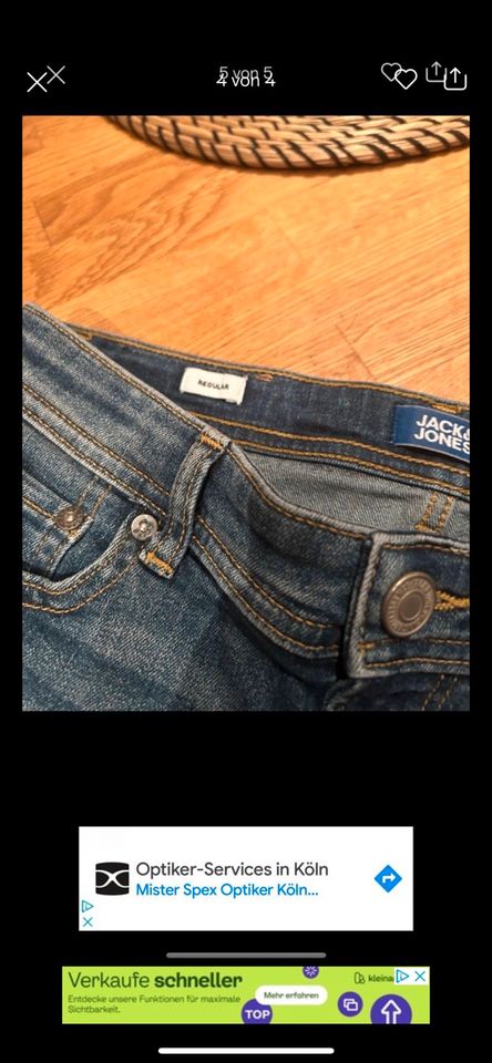 Kurze Jeans Hose Jack and Jones Gr146 in Wallmenroth