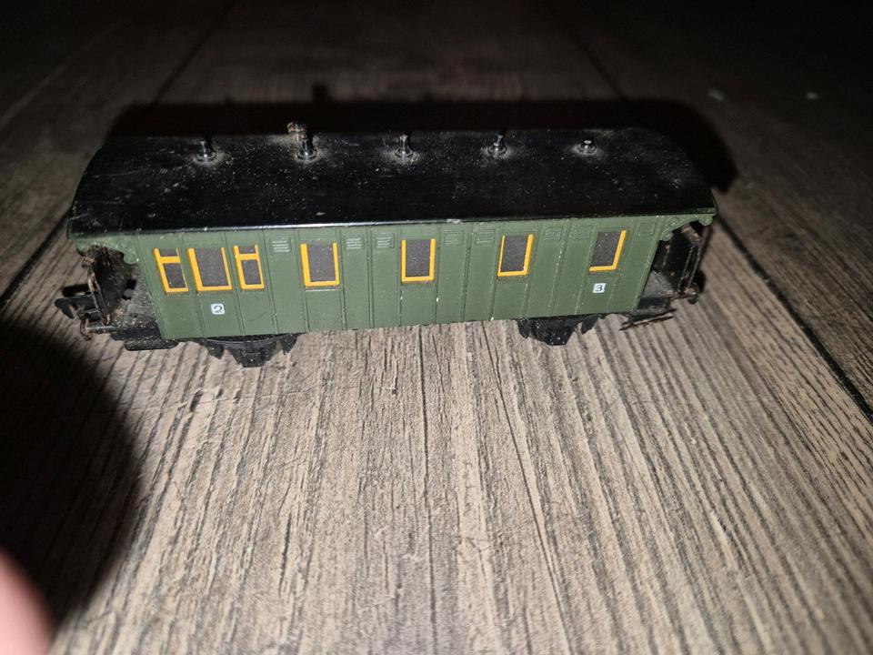 Fleischmann 1403 - Gepäckwagen - Grün - made in US Zone - HO in Rockenberg