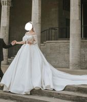 Brautkleid | Gelinlik mit Schleier, Reifrock (und Haarschmuck) Nordrhein-Westfalen - Herne Vorschau