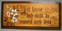 Bild altes Holzbid mit Spruch Niedersachsen - Thedinghausen Vorschau