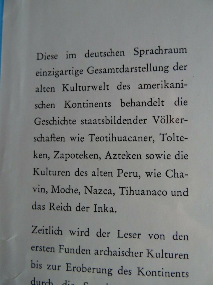 Kulturen altamerikanisch  von Disselhoff in Bielefeld