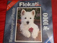 Ravensburger Puzzle 1000 Flokati weißer Hund mit samtiger Oberflä Dresden - Leuben Vorschau