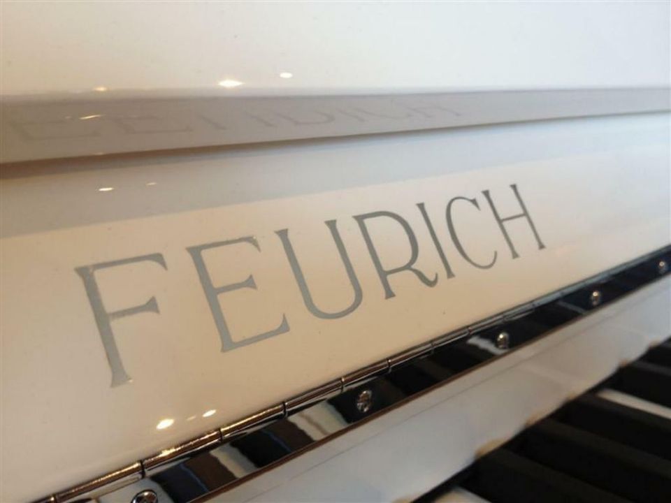 FEURICH 115 Premiere Weiß poliert SILENCER  +PREIS REDUZIERT+ in Bispingen