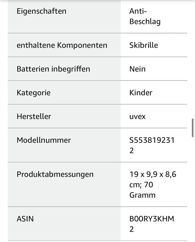 UVEX Speedy pro SKI-BRILLE Kinder in Grünstadt