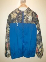 Jacke Windjacke Sommerjacke Blouson Blumen Blau Blogger Sachsen - Chemnitz Vorschau