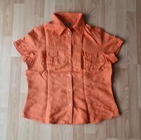 Damen Hemd Bluse 38 40 M L kurzarm Sommer Orange Bayern - Wegscheid Vorschau