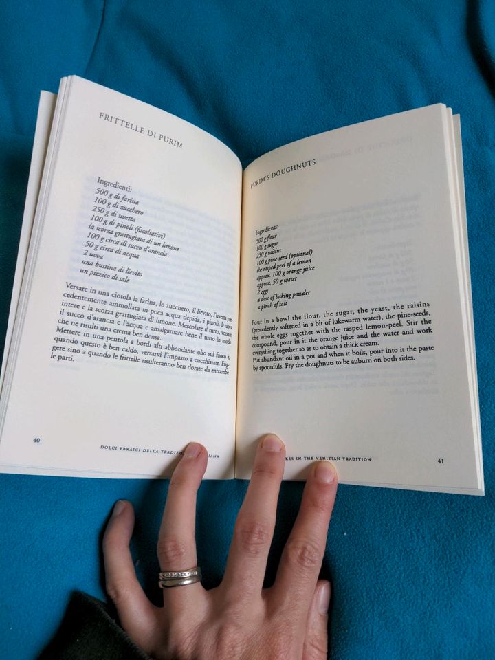 Jüdisch-venezianisches Kochbuch, Englisch/Italienisch, Agostini in Berlin
