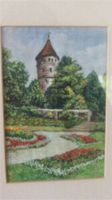 Gemälde Biberach "Weisser Turm, Stadtgarten", auf Seide gemalt Baden-Württemberg - Salem Vorschau