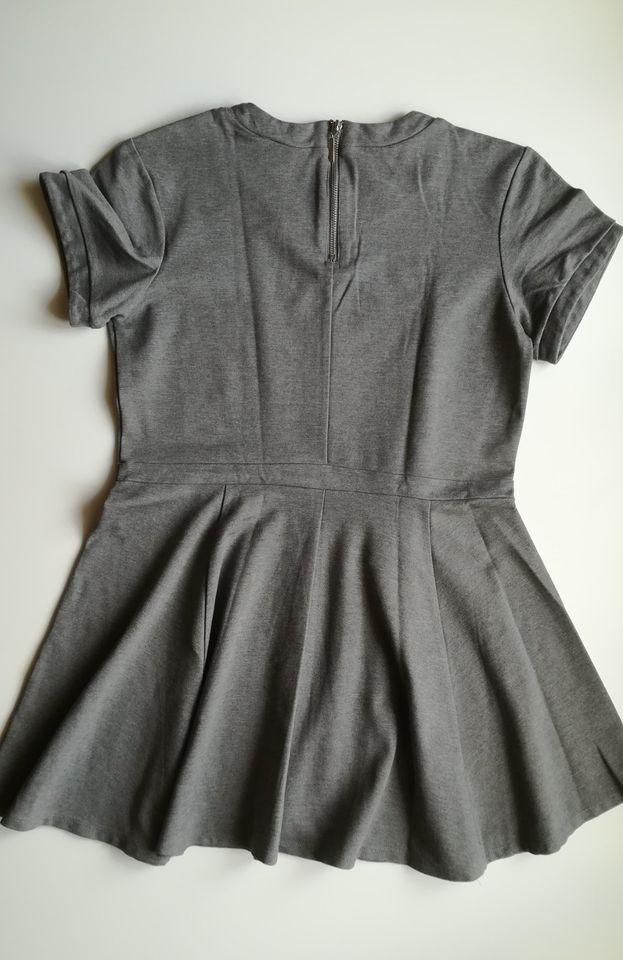 Kurzes Damen Kleid Mini-Kleid von H&M Gr. L grau in Putlitz