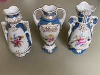 3 Prunk Vasen royal dux blau bunt ca 14 cm Thüringen - Erfurt Vorschau