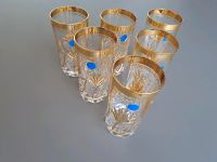 6 schöne Kristall Gläser Long mit Goldrand Baden-Württemberg - Furtwangen Vorschau