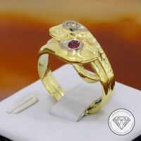 M*180782 Wert 1450,- Rubin Diamant Ring 585 Gold 14 KT xxyy Essen - Karnap Vorschau