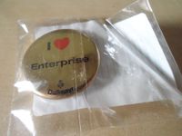 Neu, 1 goldfarbener Button I love Enterprise, von Dallmayr,selten Rostock - Dierkow Vorschau