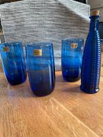 3x Luminarc Gläser blau + kleine Vase blau KONVOLUT Hessen - Sinn Vorschau