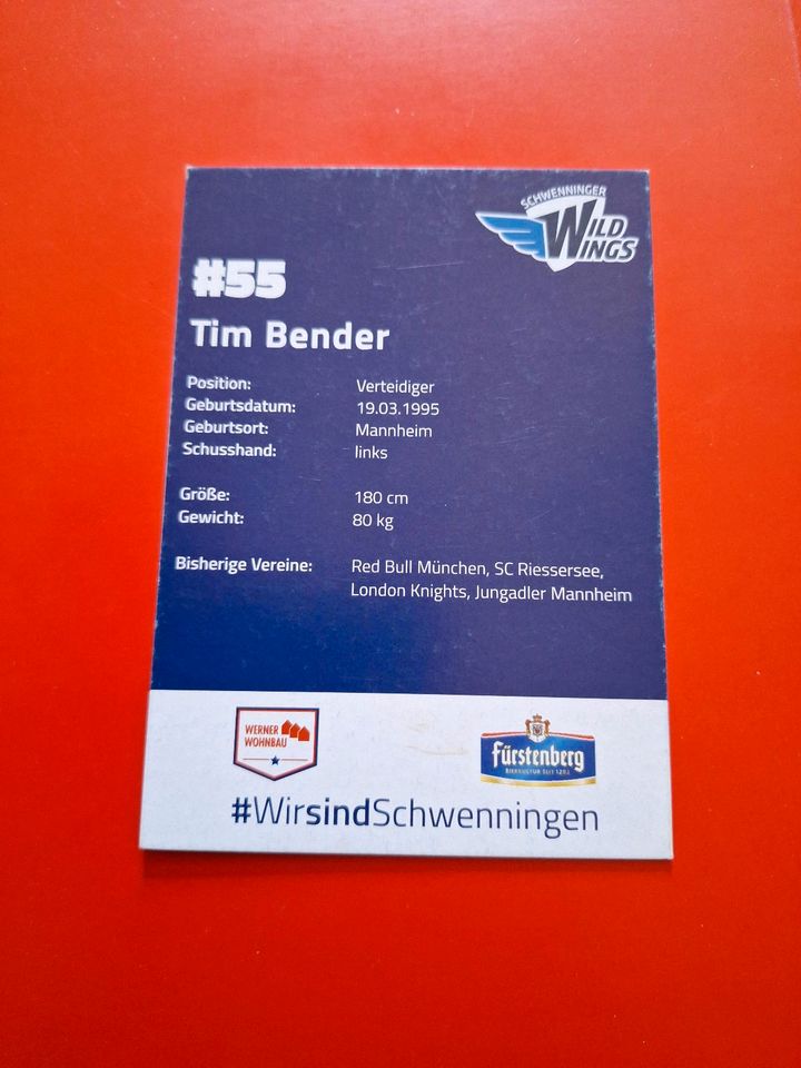 Tim Bender SERC - Schwenninger Wild Wings in Meßstetten