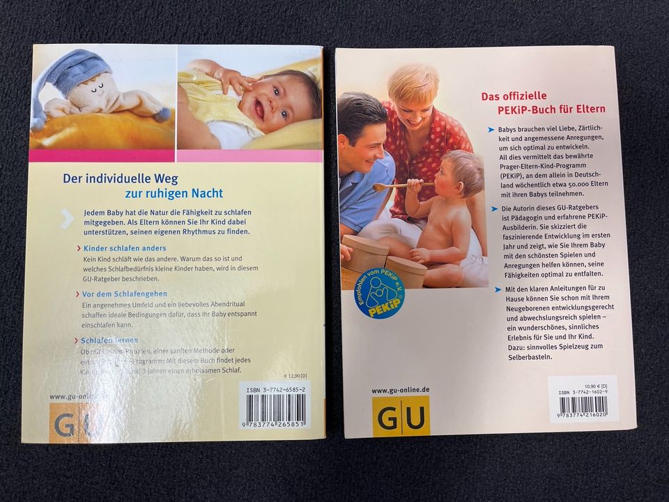 Bücher 2Stk. GU Babys/Schlafen lernen in Aresing