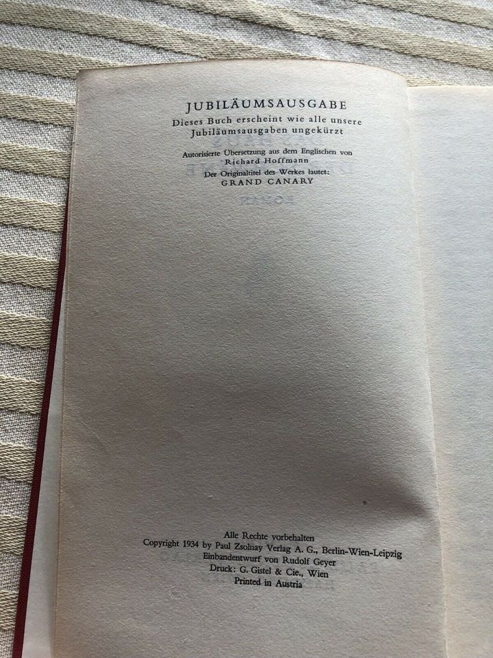 A.J. Carolin das Haus der Schwäne von 1934 antiquarisch in Nieheim