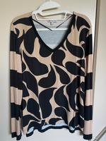Langarm Shirt Street One Gr. 38 schwarz beige Hessen - Rödermark Vorschau