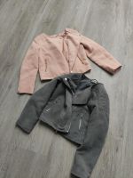 Hm 122 128 Bikerjacke Jacke Wildleder grau rosa wie neu Baden-Württemberg - Sinzheim Vorschau