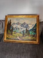 Gemälde Bild Landschaft Ölgemälde Holzrahmen 90x70 cm Lindner Feldmoching-Hasenbergl - Feldmoching Vorschau