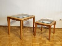 2 x Beistelltisch Buche Glasplatte Facettenschliff 56 + 45 cm Bochum - Bochum-Wattenscheid Vorschau