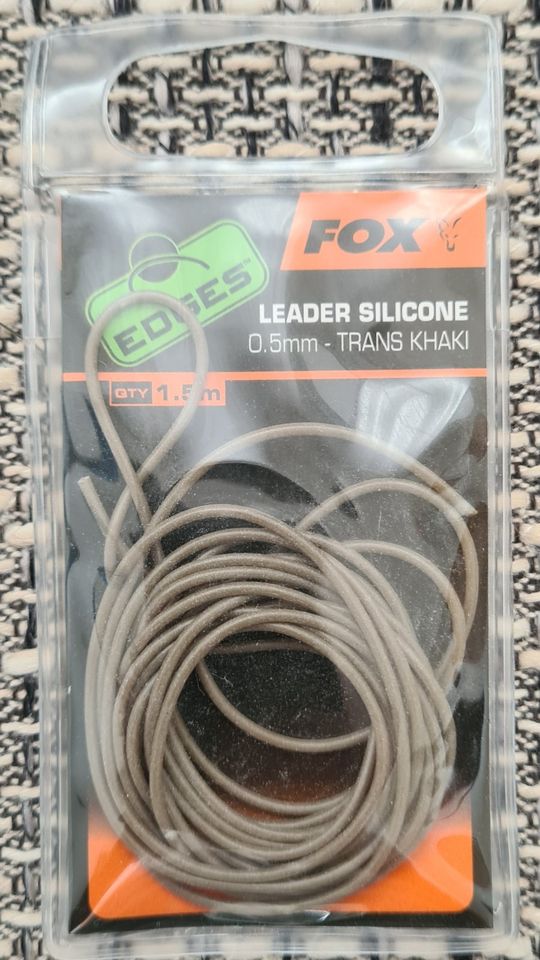 Karpfen Angeln FOX Edges Leader Silicone 0.5mm trans khaki x 1.5m in Berlin