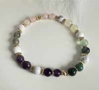 Edelstein Armband • Rosenquarz, Amethyst // Balance,Heilung,Liebe Saarland - Nohfelden Vorschau