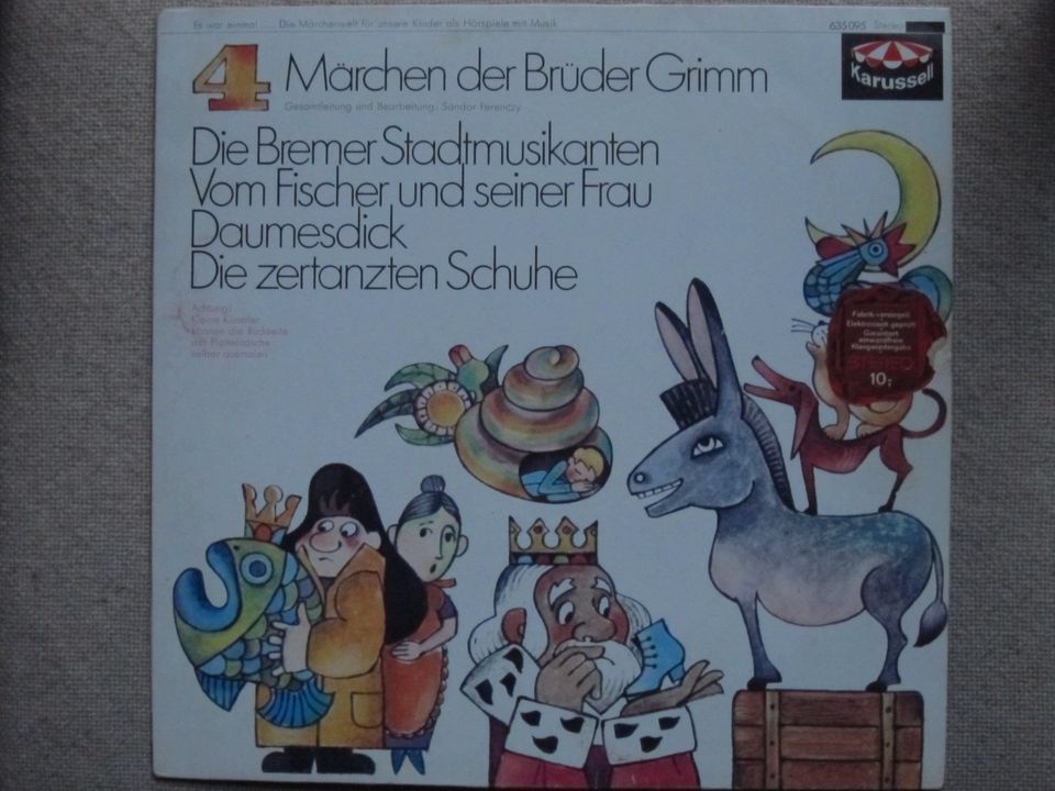 Märchen LP der Gebrüder Grimm Karussell 635095 in Wolfsburg