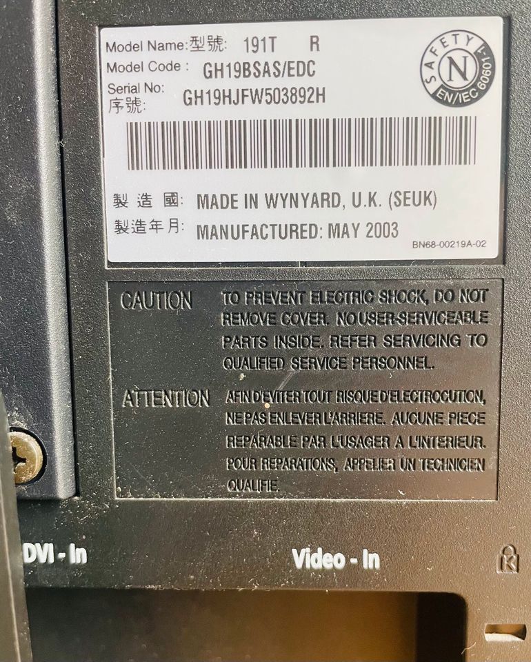 19“ TFT-Monitor Samsung SyncMaster 191T in Merseburg