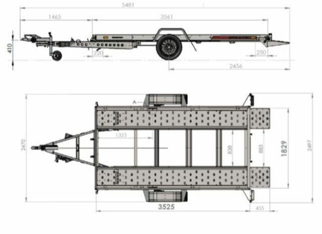 Autoanhänger Autotrailer kippbar 3,52m x 1,82m_1,8t_100kmh⭐NEU⭐ in Hamm