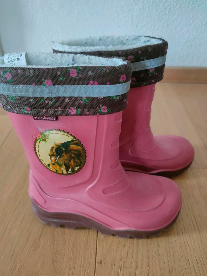 Gefütterte Gummistiefel Gr.25 in Langweid am Lech